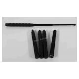 Collapsible batons, four are by Smith & Wesson,