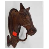 Cast iron horse wall hook