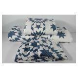 Three twin size bedspreads with sham, polyester