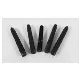 Collapsible batons, four are by Smith & Wesson,