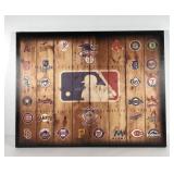 Baseball stretched decor canvas wall hanging,