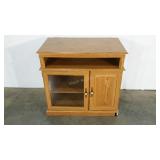 TV stand, Sauder brand, broken corner as shown,