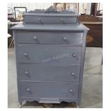 Painted Cottage Chest of Drawers, top drawer box