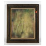 Painting on canvas, framed 21x25