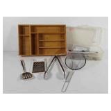 Kitchen utensils and drawer divider