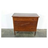 Dresser, 18 x 36 x 33, warped veneer as shown