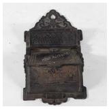 Cast iron matchbox holder