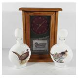 Home decor, includes two milk glass Field birds