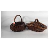 Baskets with handles, slight damage