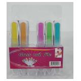Glass nail files with organizer
