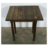 Rustic accent table, 19 x 20 x 21