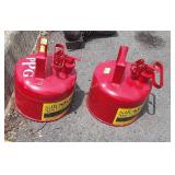 Two 1 Gallon Safety Gasoline Gas, like new