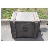 Military Shipping Crate, wooden made, 26wx22dx20"