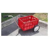 Portable Folding Shopping crate pull type cart
