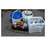 Misc Hardware Lot, paint stripper chemicals,
