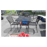 Nice 3pc Wrought iron Outdoor Table set, 2