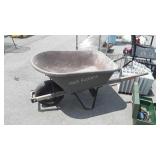 True Temper Wheel Barrow with poly tub, used but