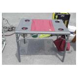 Folding portable Camping type Table with storage