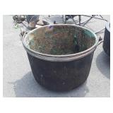 Large Copper Apple Butter Kettle, about 28" dia x