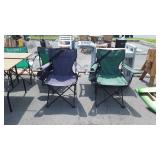 2 Folding Camping Chairs used still usable