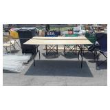 Folding Table plywood top, 36x69x30" high