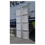Two Wood Garage Door Panels