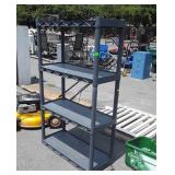 Poly Storage Shelf, 34x15x56" tall