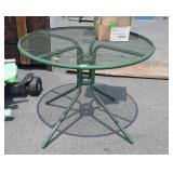 Outdoor table, 36" mesh top, used condition