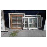 Six early wooden frame House Window Sachs