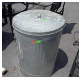 Galvanized Trash Can with lid, seller code 6-5