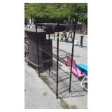 Black metro type Storage shelf, 4 shelves,