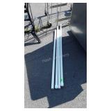 4pcs PVC pipe,  1" two 4ft, two 4.5ft long