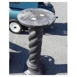 Concrete Outdoor Pedestal Plantstand, 10" dia x