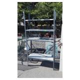 Metal shop Storage Shelf, 4 shelves, 36x15x70"