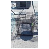 Black Folding pet crate medium size