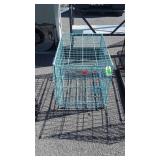 Blue Folding pet crate small size