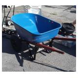 Jackson Wheel Barrow, metal tub freshly painted