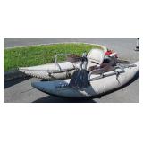 Outcast Sporting Gear  Inflatable Pontoon Boat,