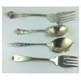 Sterling flatware, 115 grams mixed brands
