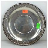 Sterling silver tray 240grams 10in dia
