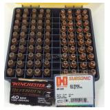 Ammo, 40S&W 180gr Winchester and Subsonic 90