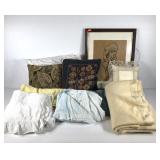 Blankets, bedspreads, throw pillows, bed pillows
