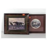 Horse themed prints, race horses are in canvas