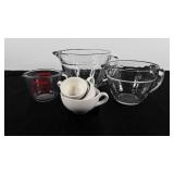 Pampered Chef measure cups 4 & 8 cups, Pyrex