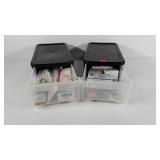 Two storage drawers with medical supplies, each