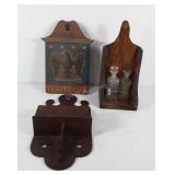 Wooden decor, includes 1808 Temperance wall