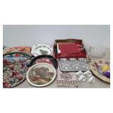 Home goods, vases, planters, holiday trays,