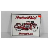 Advertising Indian Chief Motorcycle porcelain