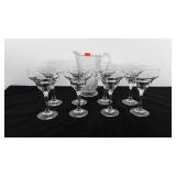 Glassware, includes set of eight margarita