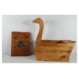 Wooden decor, includes wooden wall hanging with